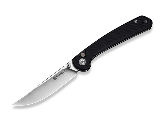 Briceag SENCUT Skelfin Black G10 CWS- Maner G10 Negru, Sistem Button Lock