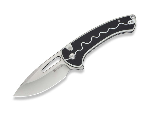 Briceag SENCUT Squiggy Black & White G10 CWS International- G10, EDC
