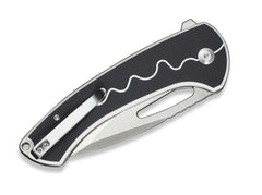 Briceag SENCUT Squiggy Black & White G10 CWS International- G10, EDC