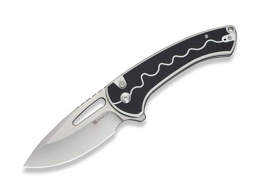 Briceag SENCUT Squiggy Black & White G10 CWS International- G10, EDC