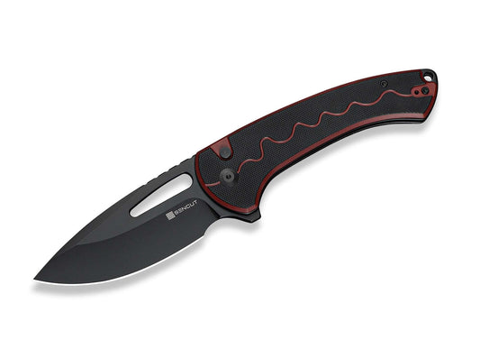 Briceag SENCUT Squiggy Burgundy & Black G10 CWS Int.- Lama 9Cr18MoV, EDC