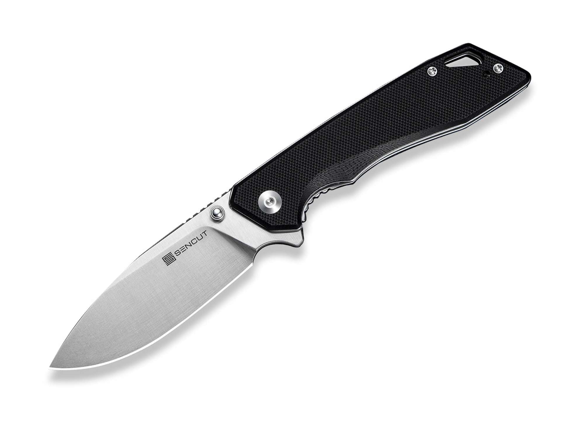 Briceag SENCUT Stratex Black G10 – Cuțit EDC Tactic Discret și Fiabil