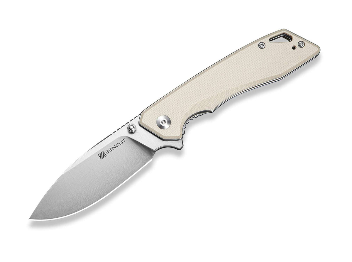 Briceag SENCUT Stratex Ivory G10 – Cuțit EDC Modern Elegant
