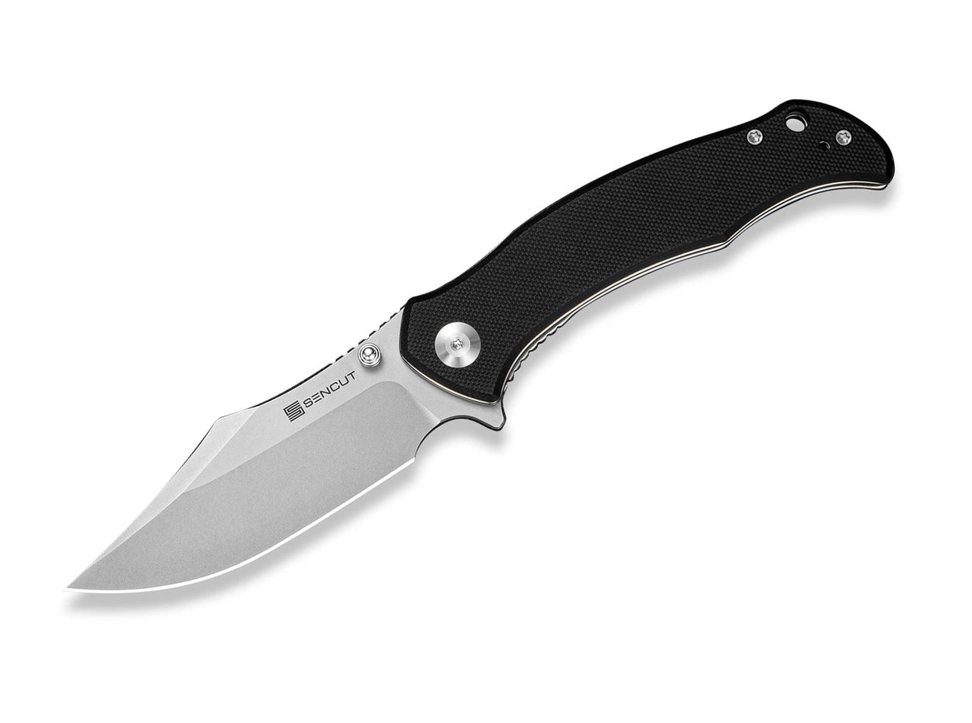 Briceag SENCUT Tauron D2 Black G10 CWS International Co.,Limited- D2, G10
