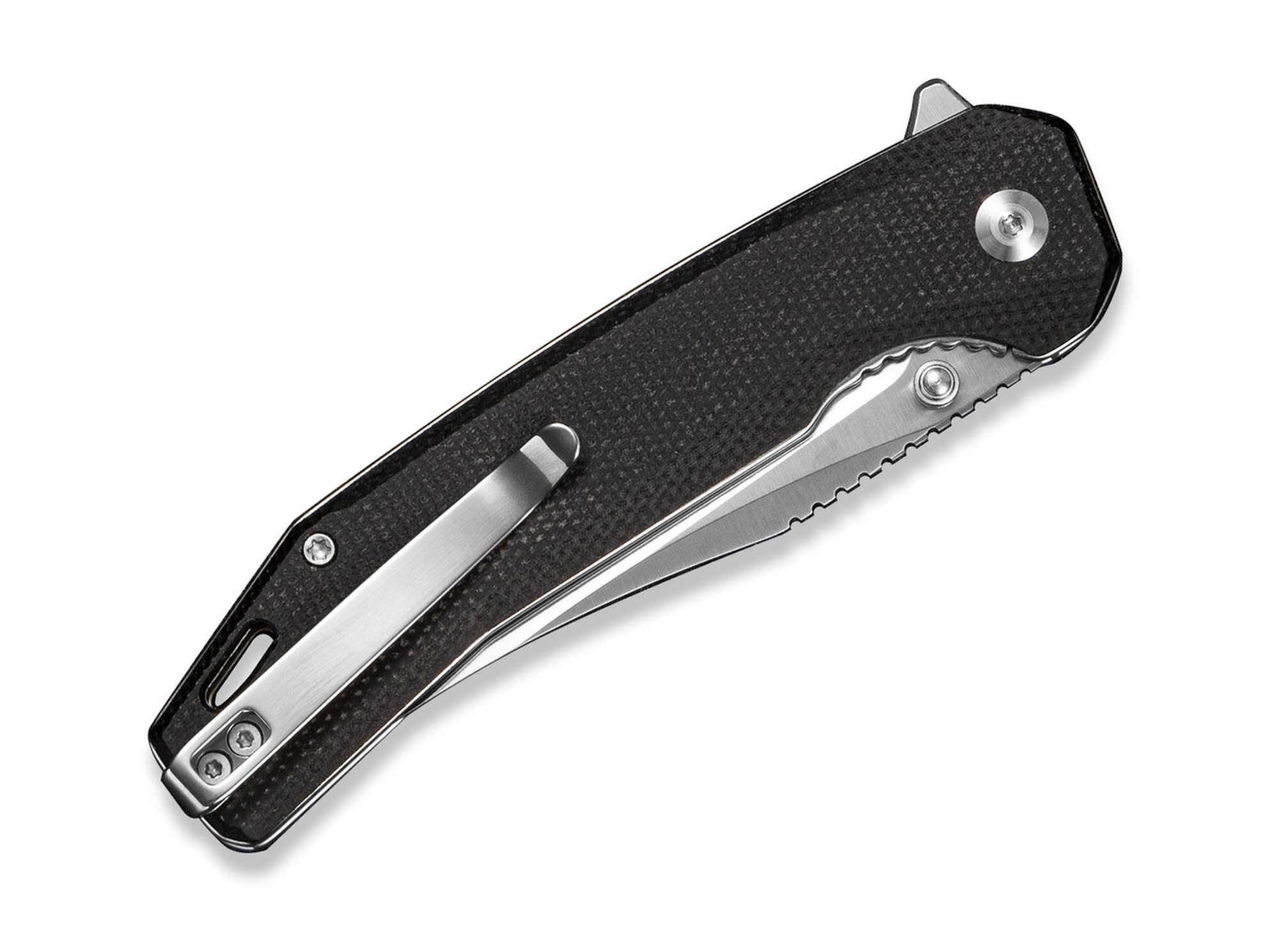 Briceag SENCUT Vornix Black Micarta – Cuțit EDC Robust cu Grip Premium