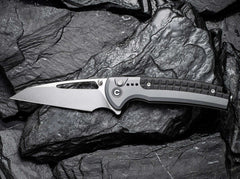 Briceag Sentinel Strike Aluminum Grey & Black CIVIVI- Lama Reverse Tanto, Spărgător Geamuri