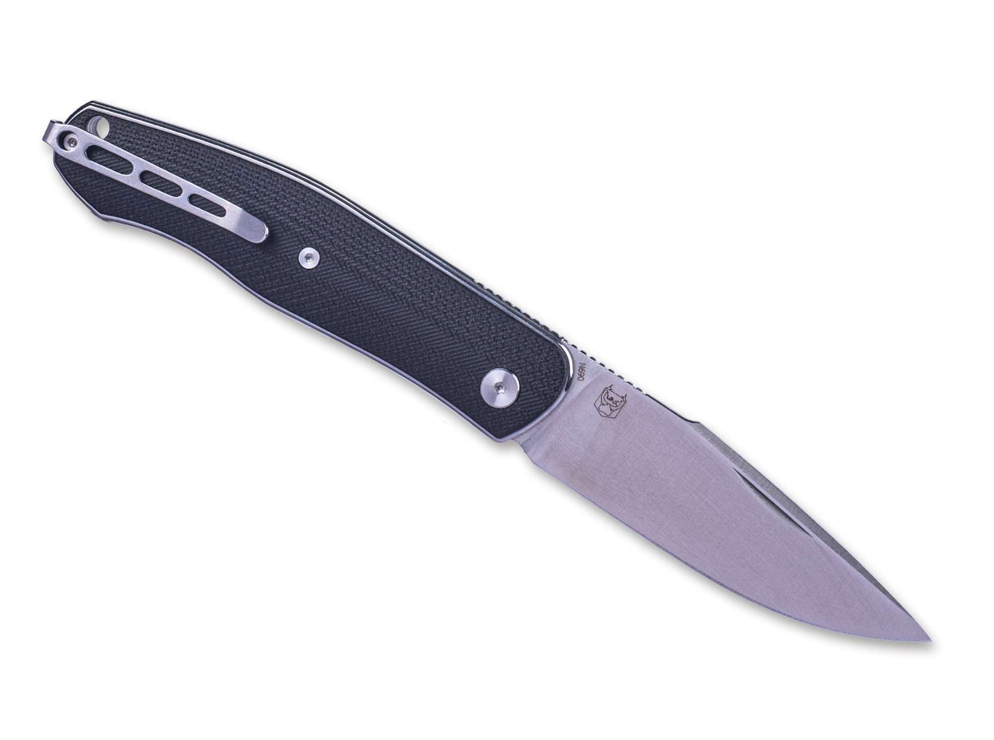 Briceag Serenity G10 Black Real Steel- Lama Harpoon N690, Maner G10 Negru