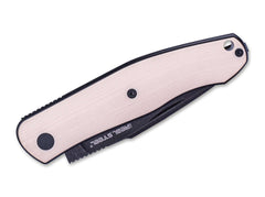 Briceag Serenity G10 Ivory BW Real Steel- Lama Blackwash N690, Maner G10