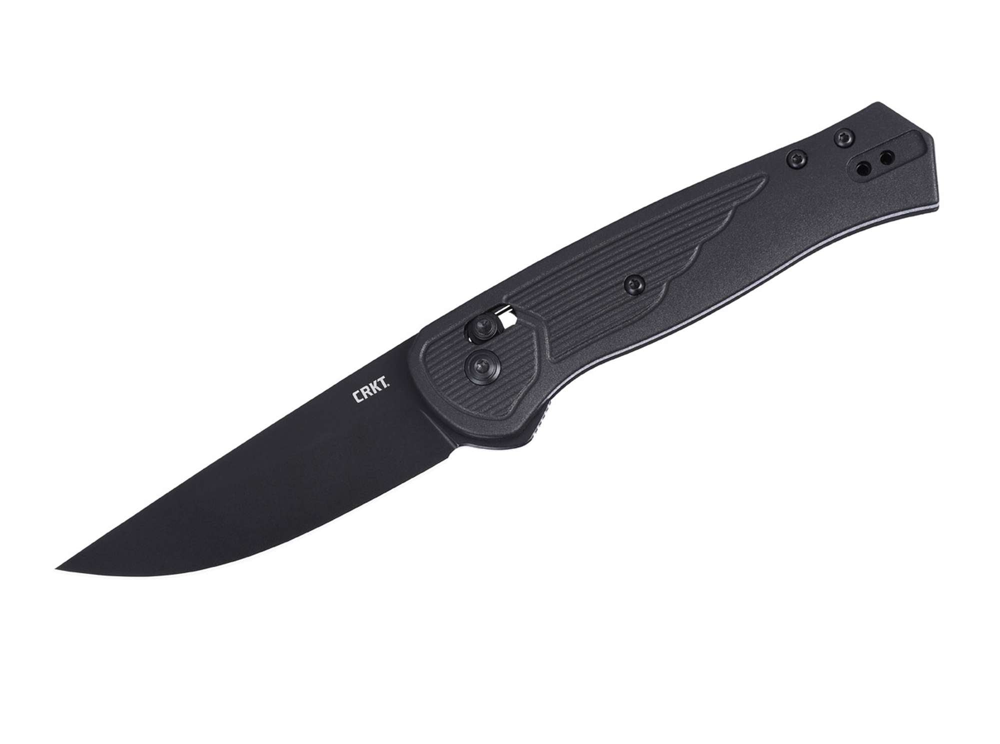 Briceag Sero GRN All Black CRKT- Lamă Acoperită TiN, Blocare Crossbar