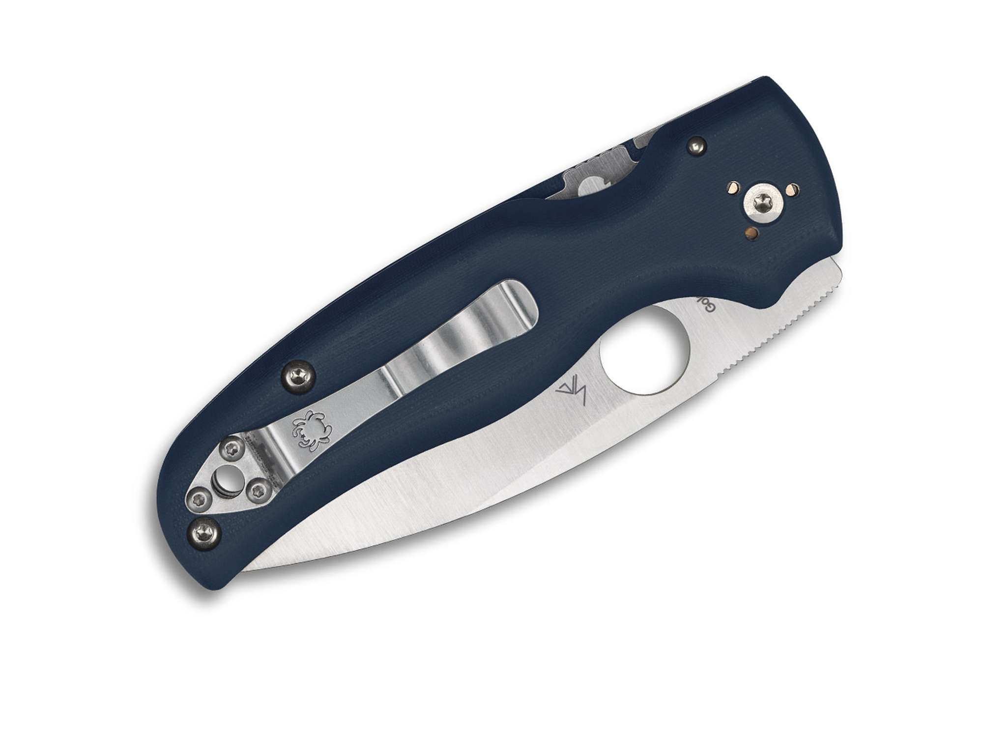 Briceag Shaman Blue G10 CPM-SPY27 Spyderco- Maner G10 Albastru, Lama CPM-SPY27
