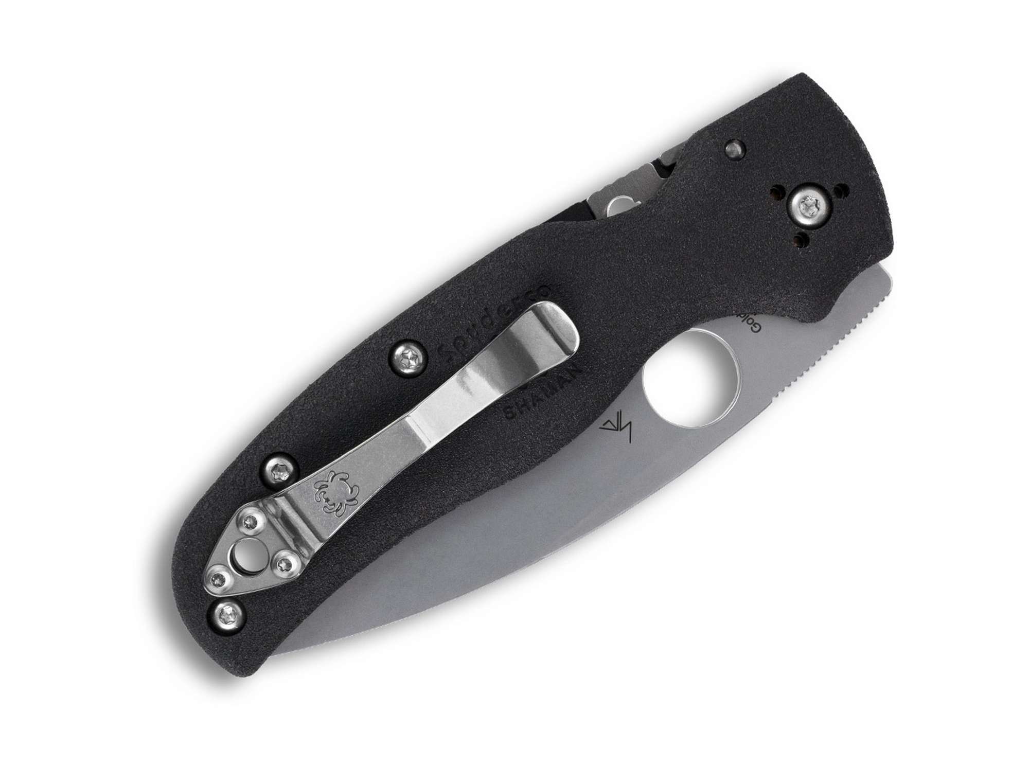 Briceag Shaman Lightweight PlainEdge Spyderco- Design Usor, Blocare Sigura