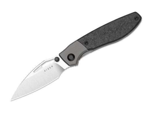 Briceag Shrike S45VN Ti CF Kizer- Lama S45VN, Maner Titan-Carbon