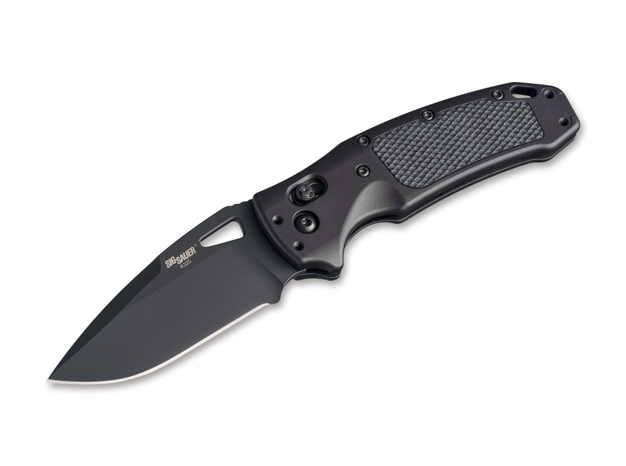 Briceag SIG K320 AXG Pro 3.5" DP Black Hogue- Lama CPM-S-30V, Maner Ergonomic