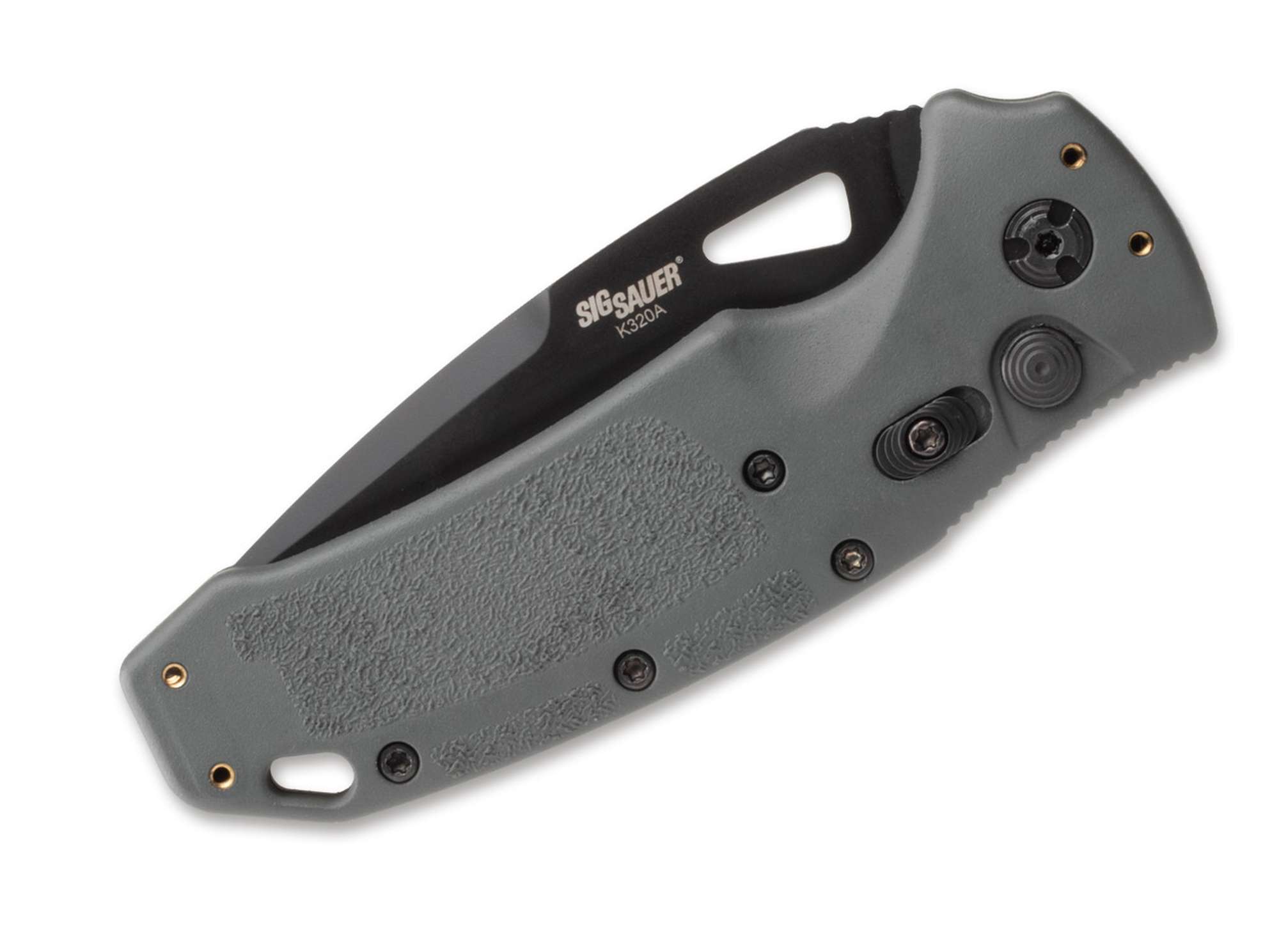 Briceag SIG K320A Nitron DPB Gray Hogue- Deschidere Automată, Mâner Polimer Gri