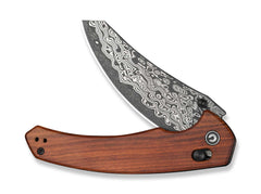 Briceag Sixgill Damascus Guibourtia CIVIVI- Lama Damasc, Maner Lemn Bubinga