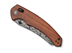 Briceag Sixgill Damascus Guibourtia CIVIVI- Lama Damasc, Maner Lemn Bubinga