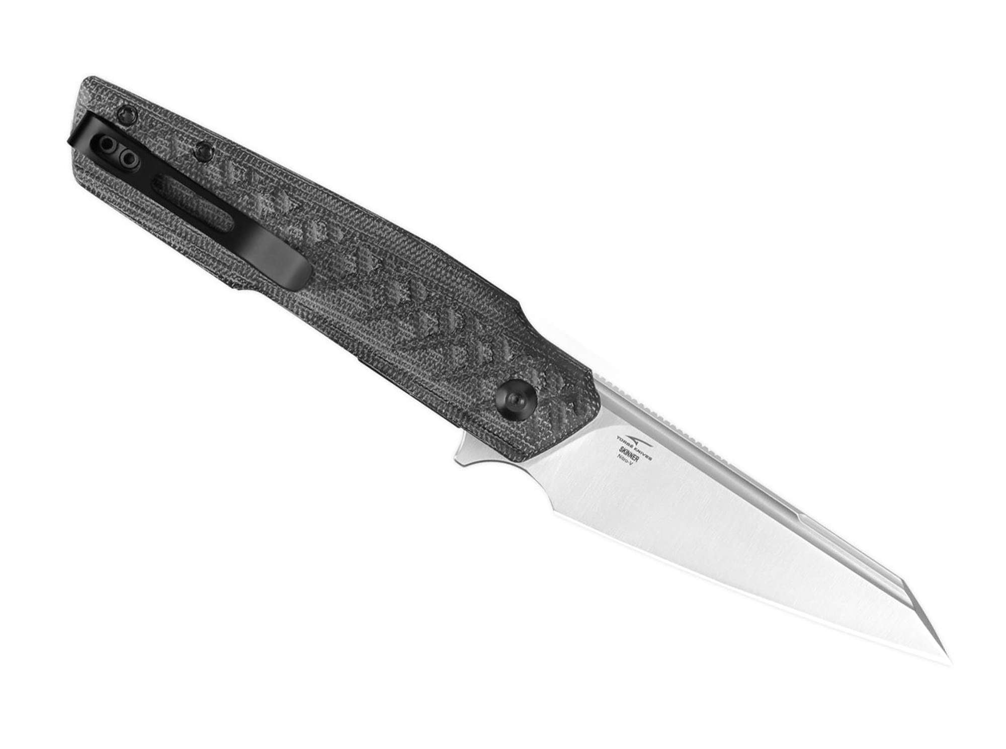 Briceag Skinner Nitro-V Black Micarta Kizer- Lama Nitro-V, Maner Micarta