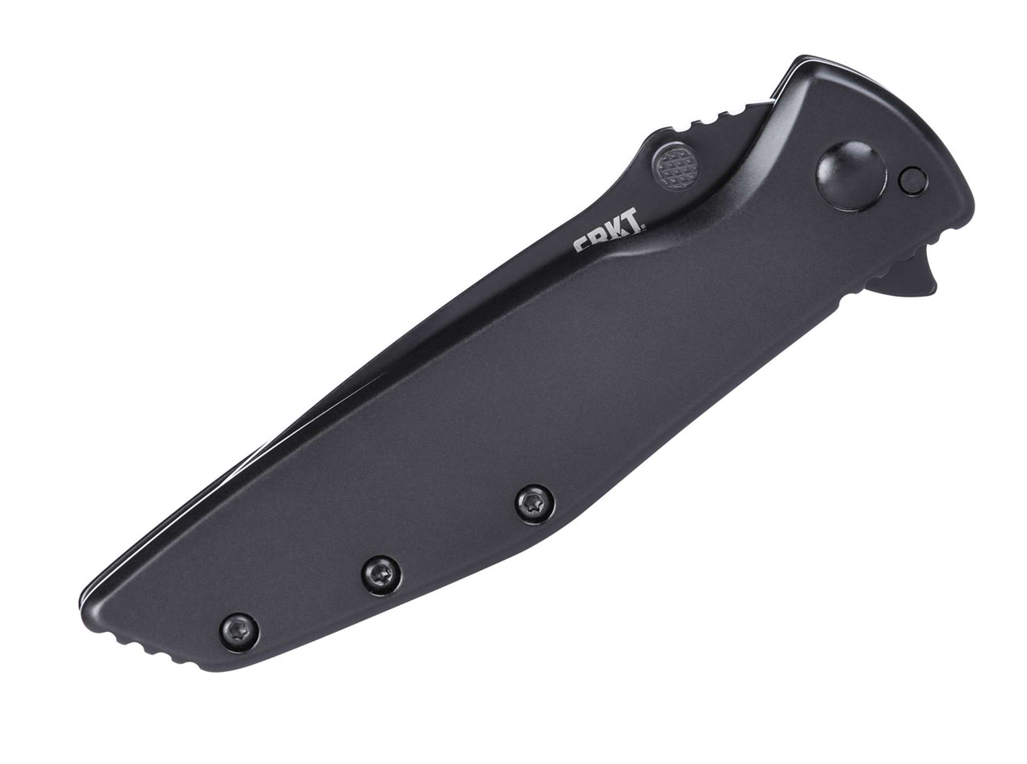 Briceag Slag Stainless Steel All Black CRKT- Lama D2, Mecanism Asistat
