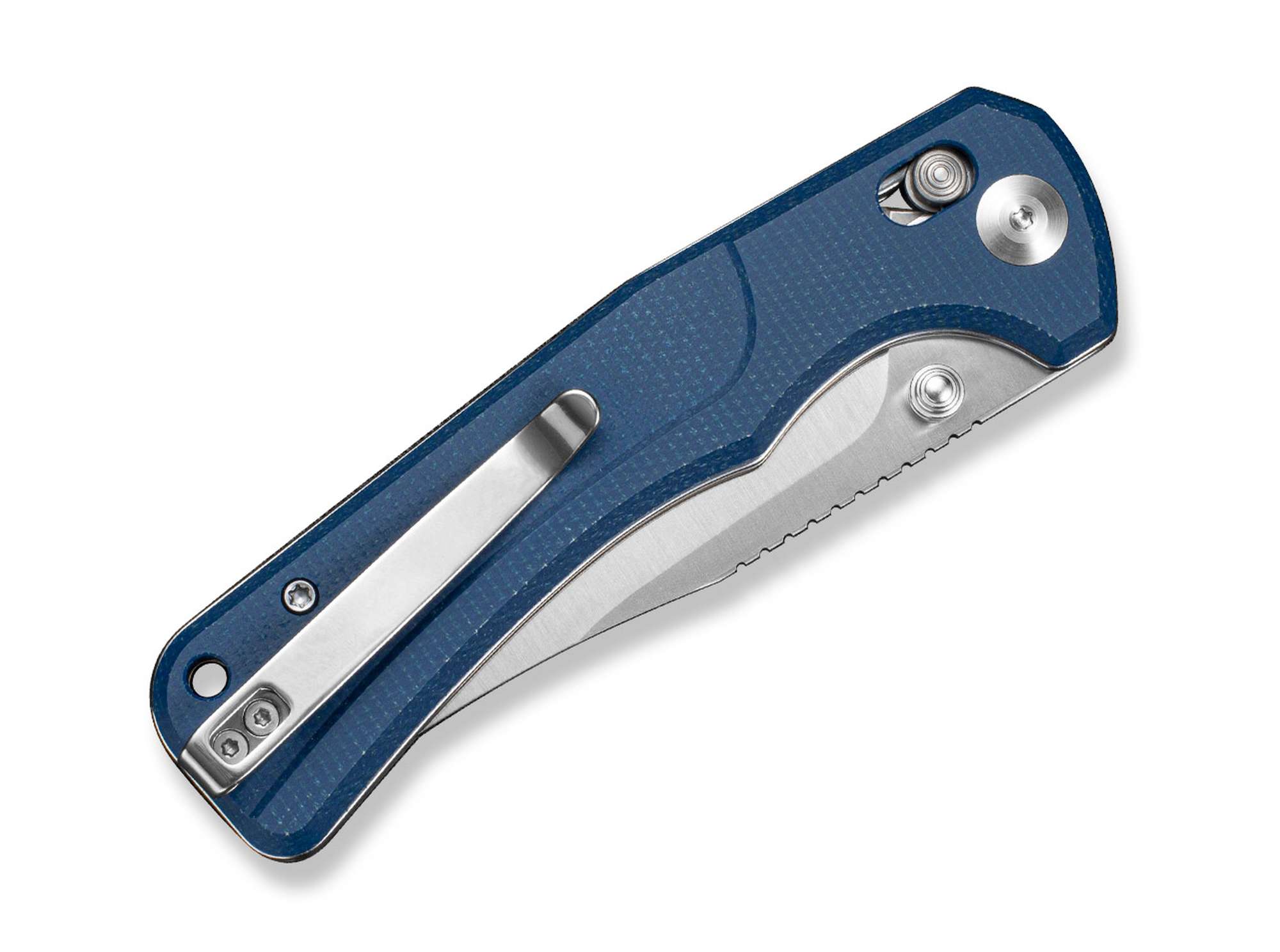 Briceag Slybolt Blue Micarta SENCUT- Utilizare EDC, Maner Micarta Texturat