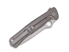 Briceag Slym M390 Titanium PlainEdge Spyderco- Lama M390, Maner Titan
