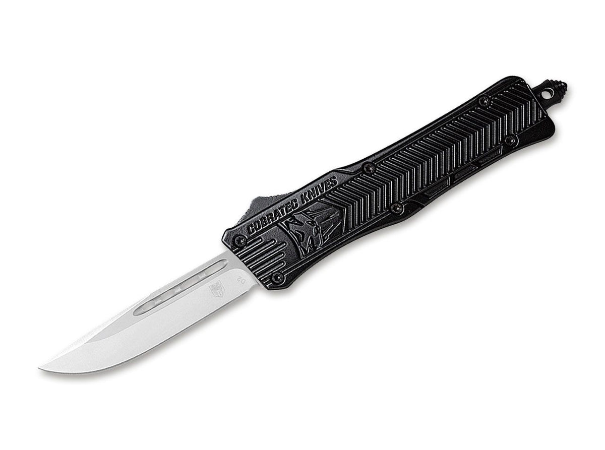 Briceag Small CTK-1 OTF Black CobraTec- Lama D2, Mecanism OTF