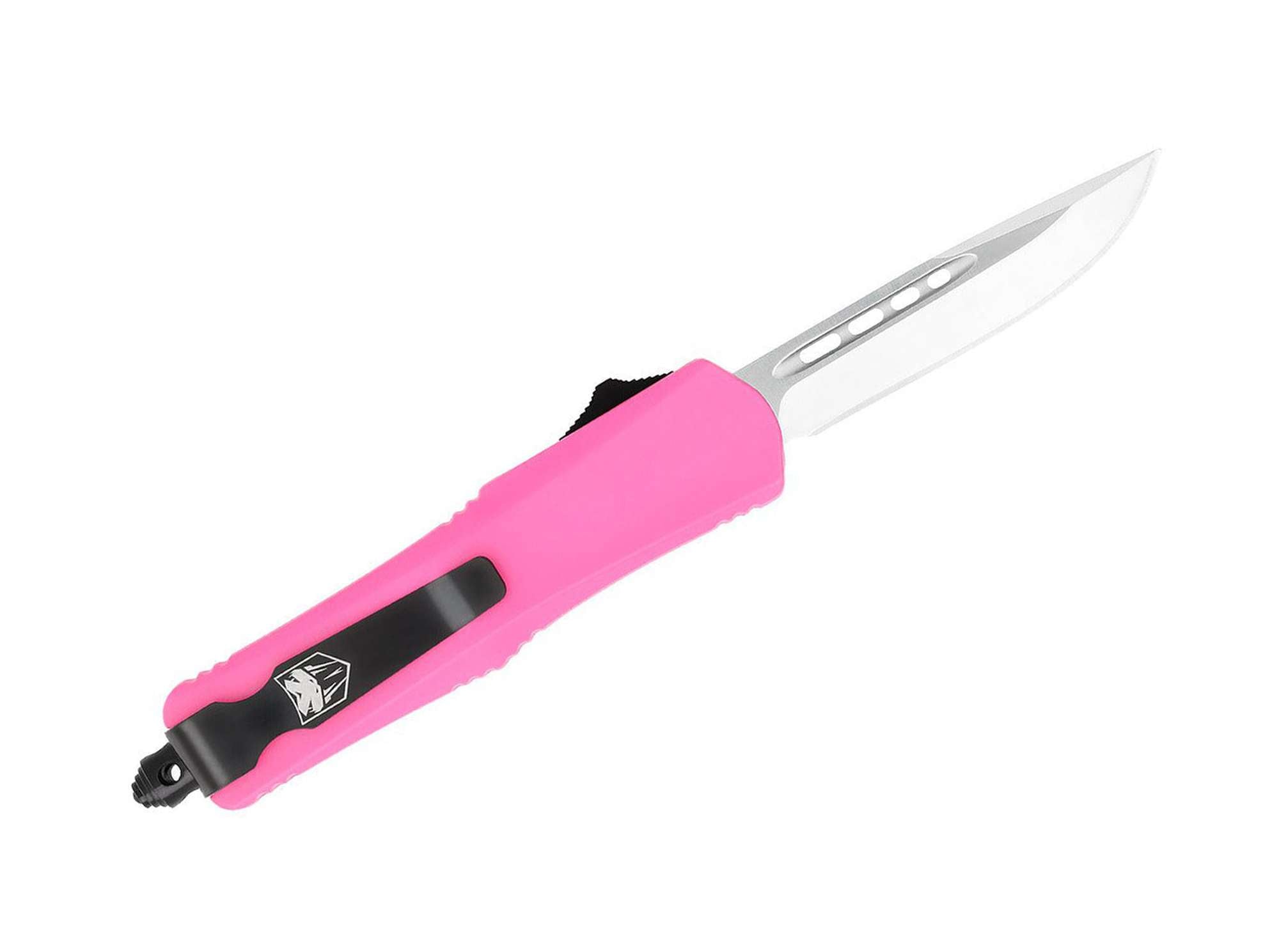 Briceag Small FS-3 Pink Tanto Not Serrated CobraTec- OTF Automat, Lama D2