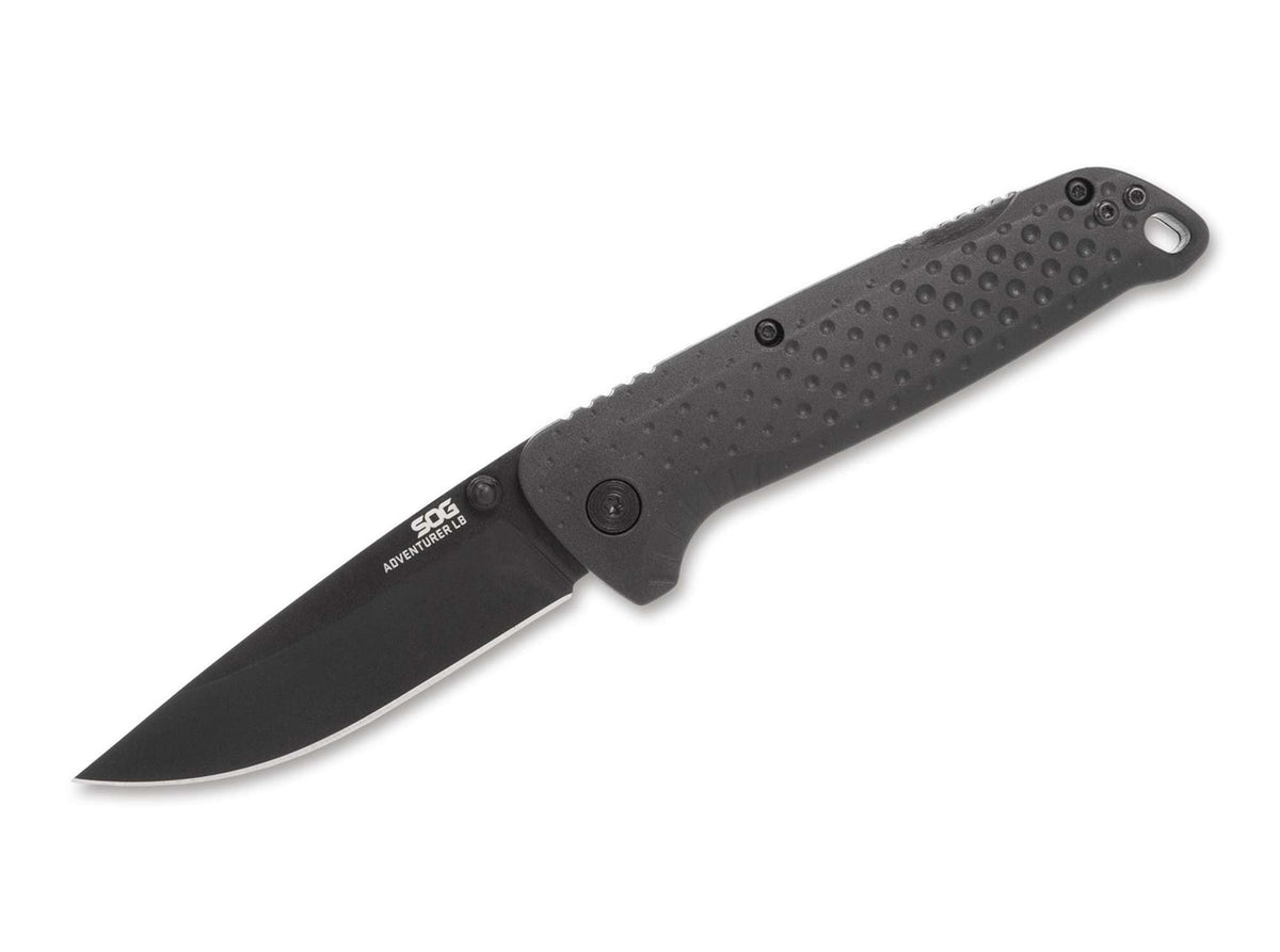 Briceag SOG Adventurer LB Blackout – Cuțit EDC Robust, Practic și Fiabil
