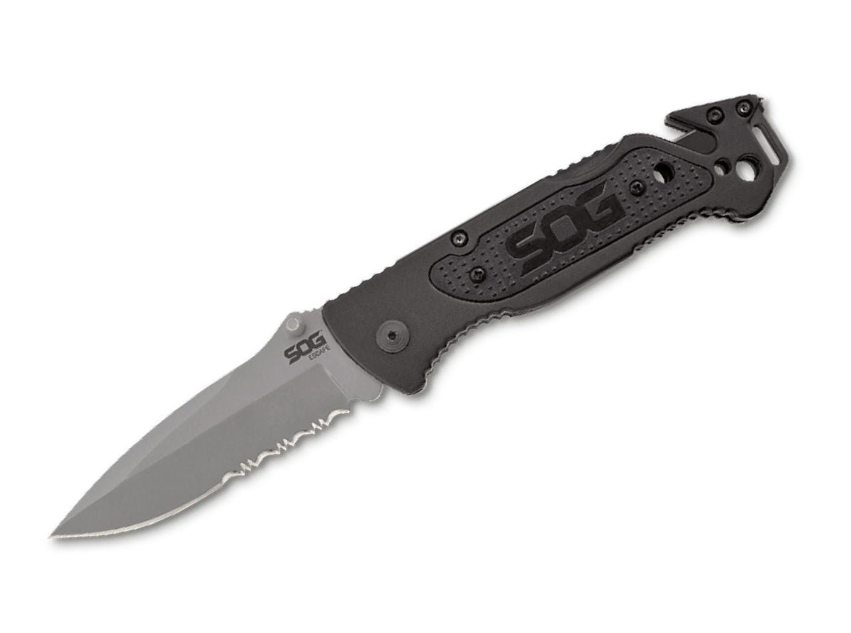 Briceag SOG Escape – Cuțit EDC Multifuncțional, Robust și Pregătit pentru Situații de Urgență
