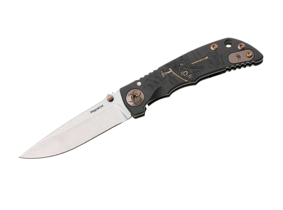 Briceag Spartan Blades Spartan Harsey 3.25 Black Plague Doctor Pineland Cutlery, Inc- Utilizare EDC, Design Unic