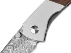 Briceag Spitfire Damascus Ti Mkuruti Kizer- Lama Damascus, Maner Titan Mkuruti