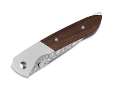 Briceag Spitfire Damascus Ti Mkuruti Kizer- Lama Damascus, Maner Titan Mkuruti