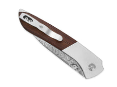 Briceag Spitfire Damascus Ti Mkuruti Kizer- Lama Damascus, Maner Titan Mkuruti