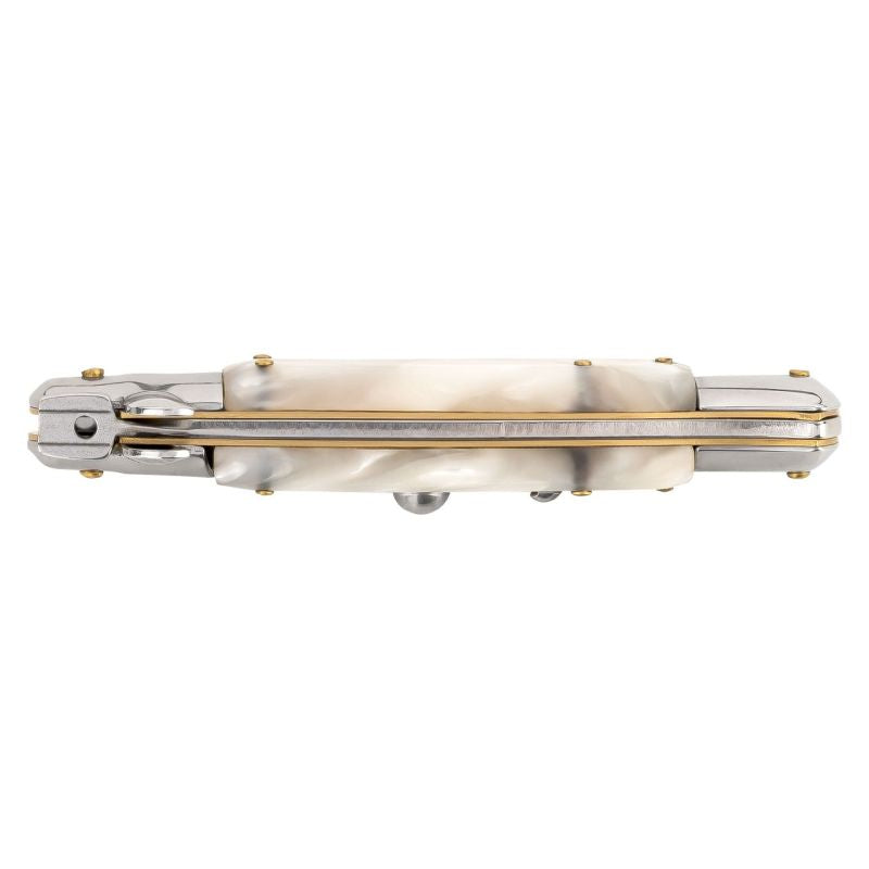 Briceag Springmesser Alb Herbertz - Oțel 420, Button Lock
