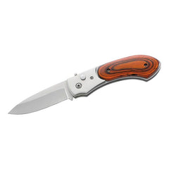 Briceag Springmesser CJH - Oțel 420, Mâner Pakkaholz, Button Lock
