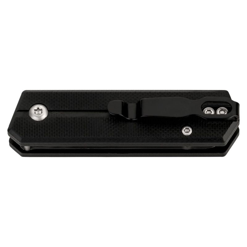 Briceag Springmesser G10 Negru Herbertz - Oțel 420, Button Lock
