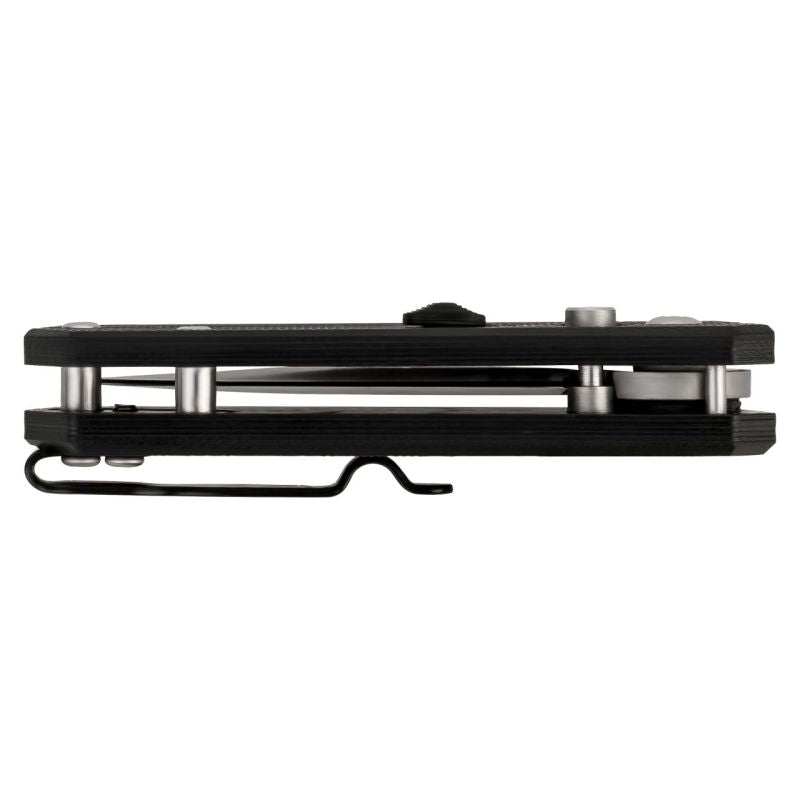 Briceag Springmesser G10 Negru Herbertz - Oțel 420, Button Lock