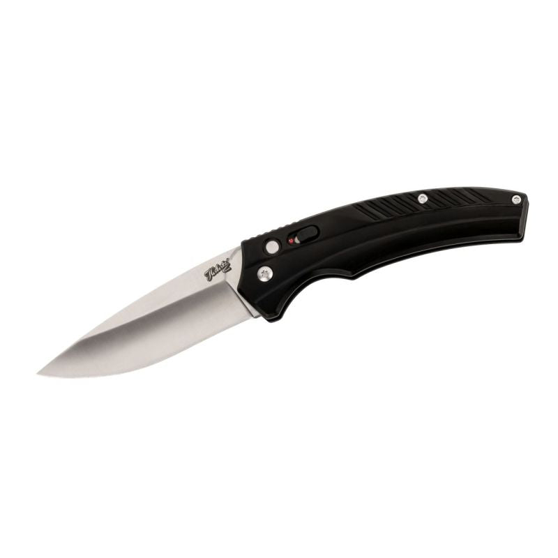 Briceag Springmesser Negru Herbertz - Oțel 420, Button Lock