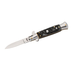 Briceag Springmesser Negru Herbertz - Oțel 420, Button Lock