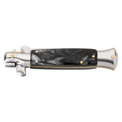 Briceag Springmesser Negru Herbertz - Oțel 420, Button Lock