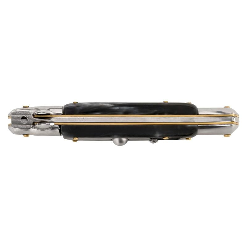 Briceag Springmesser Negru Herbertz - Oțel 420, Button Lock
