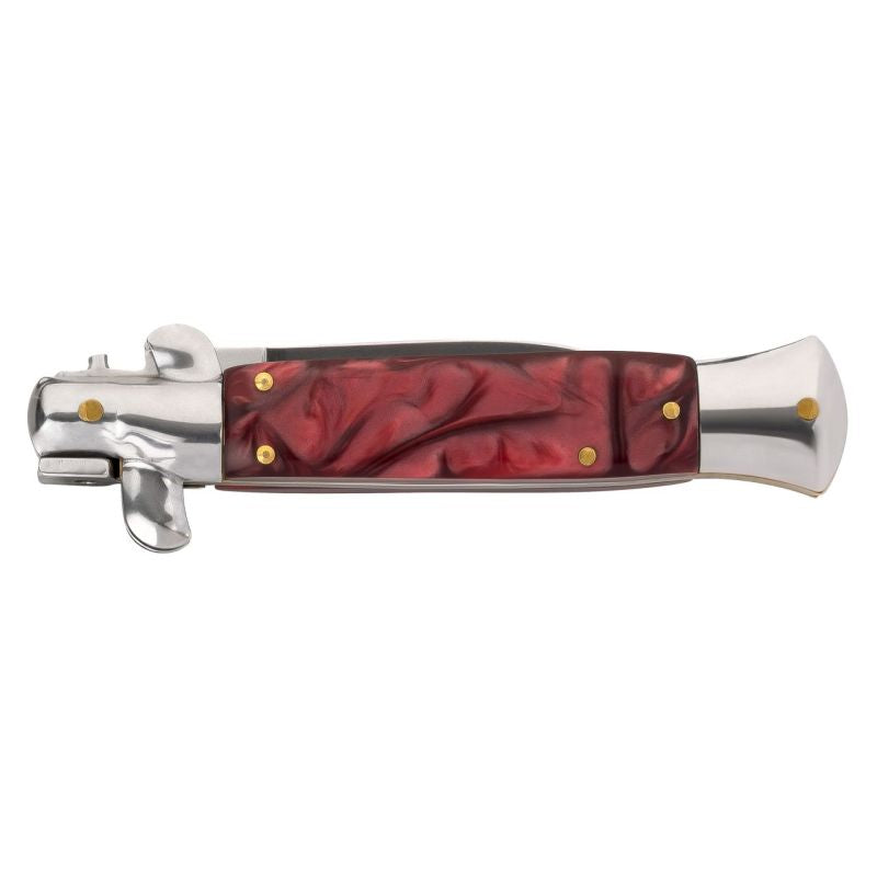 Briceag Springmesser Roșu Herbertz - Oțel 420, Button Lock