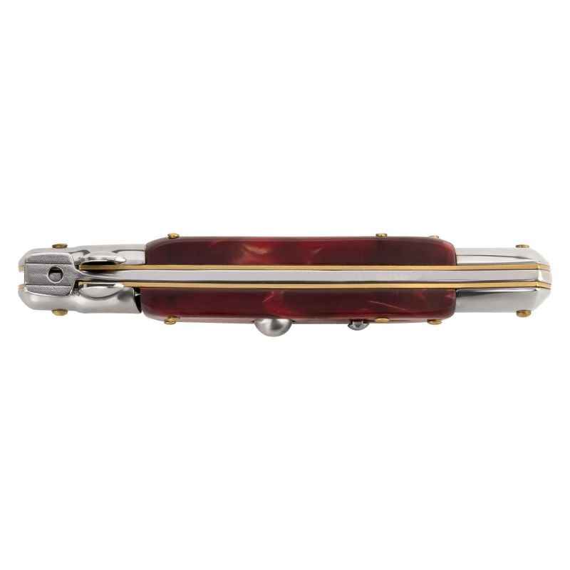 Briceag Springmesser Roșu Herbertz - Oțel 420, Button Lock