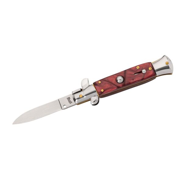 Briceag Springmesser Roșu Herbertz - Oțel 420, Button Lock