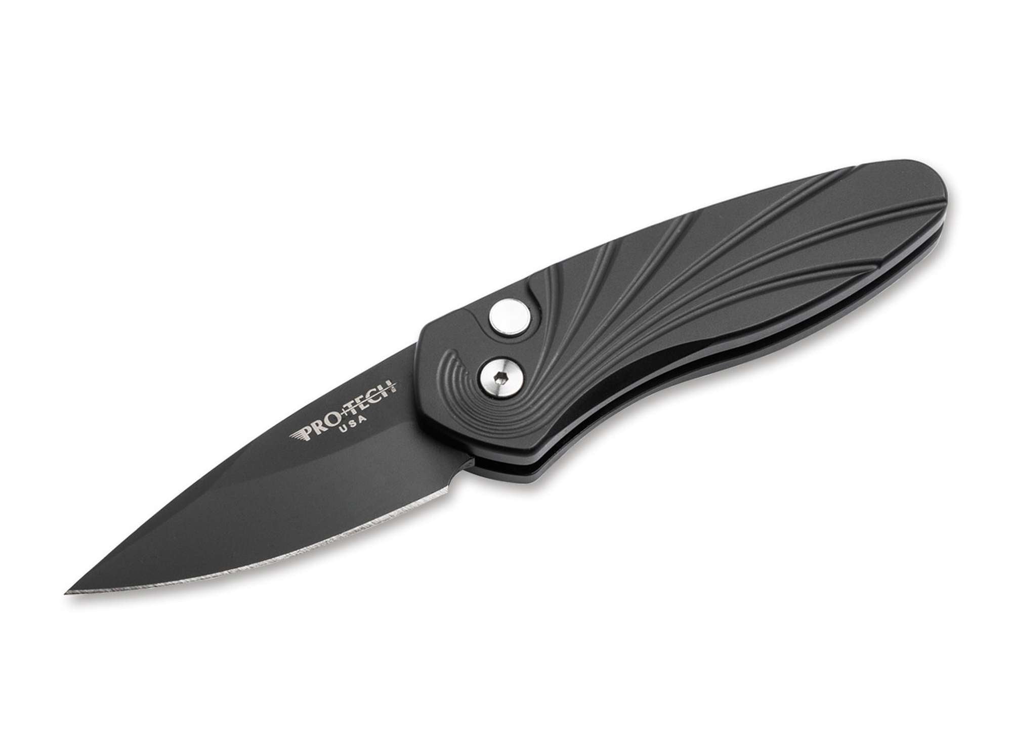 Briceag Sprint Automatic 2937 Black 3D Carved Pro-Tech- Lama S35VN, Maner 3D