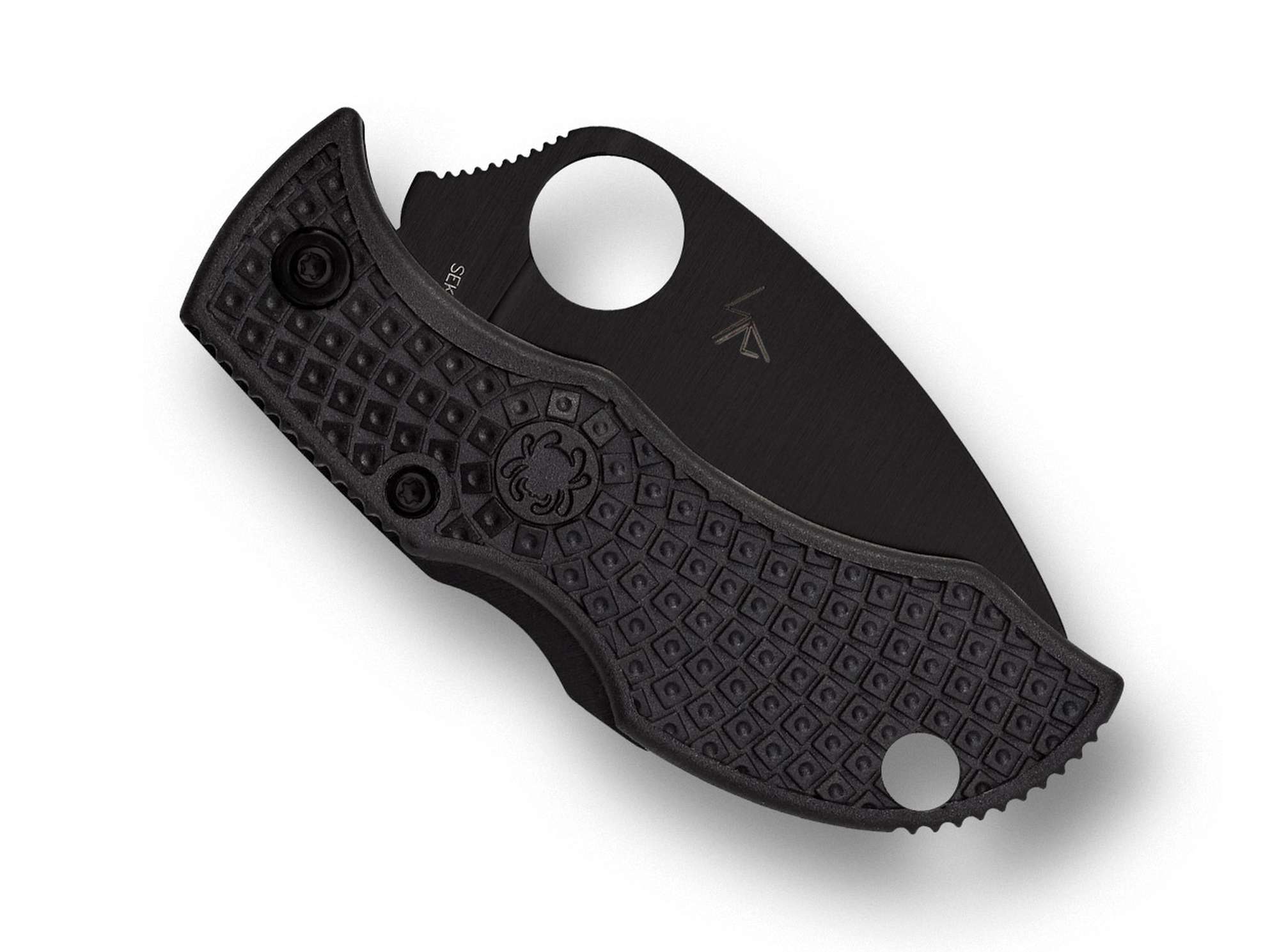 Briceag Spyderco Manbug Wharncliffe Lightweight All Black – Cuțit EDC Ultra Compact VG-10
