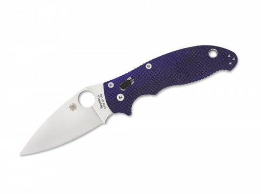 Briceag Spyderco Manix 2 Plain Dark Blue