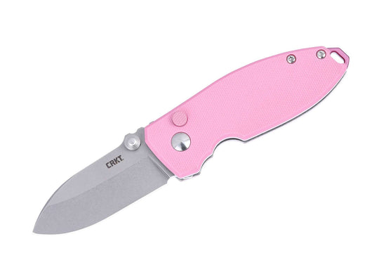 Briceag Squid Button Lock G10 Pink CRKT- Inchidere Button Lock, Maner G10 Roz