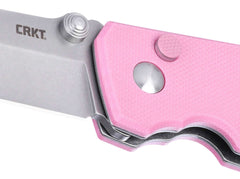 Briceag Squid Button Lock G10 Pink CRKT- Inchidere Button Lock, Maner G10 Roz