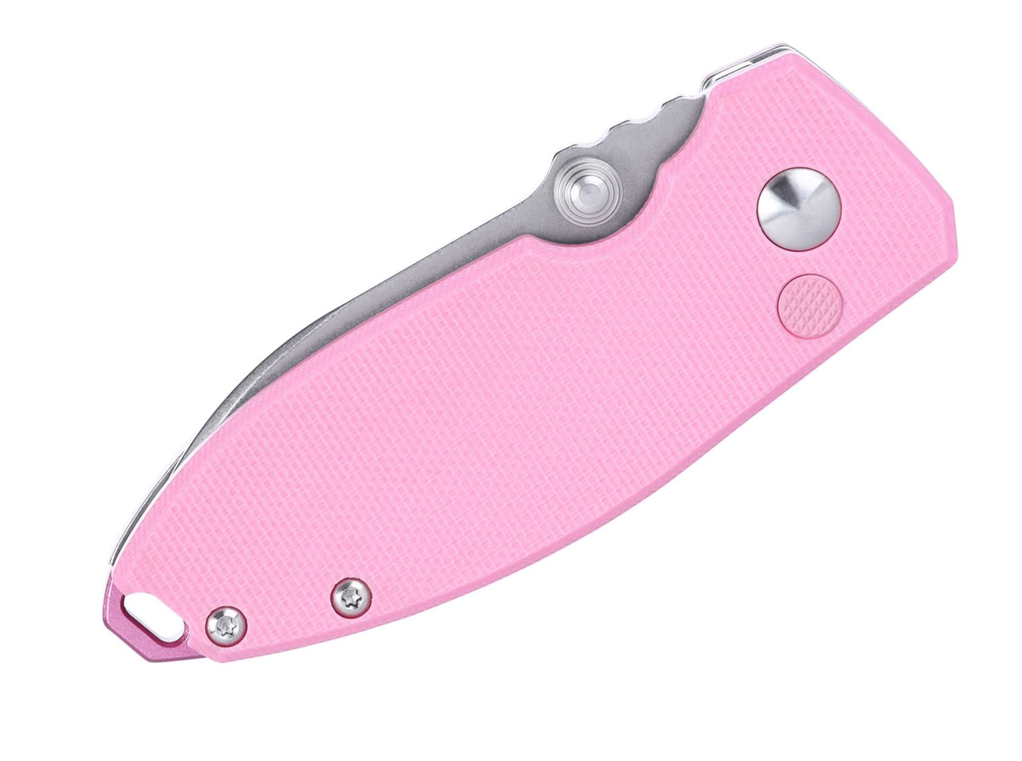 Briceag Squid Button Lock G10 Pink CRKT- Inchidere Button Lock, Maner G10 Roz