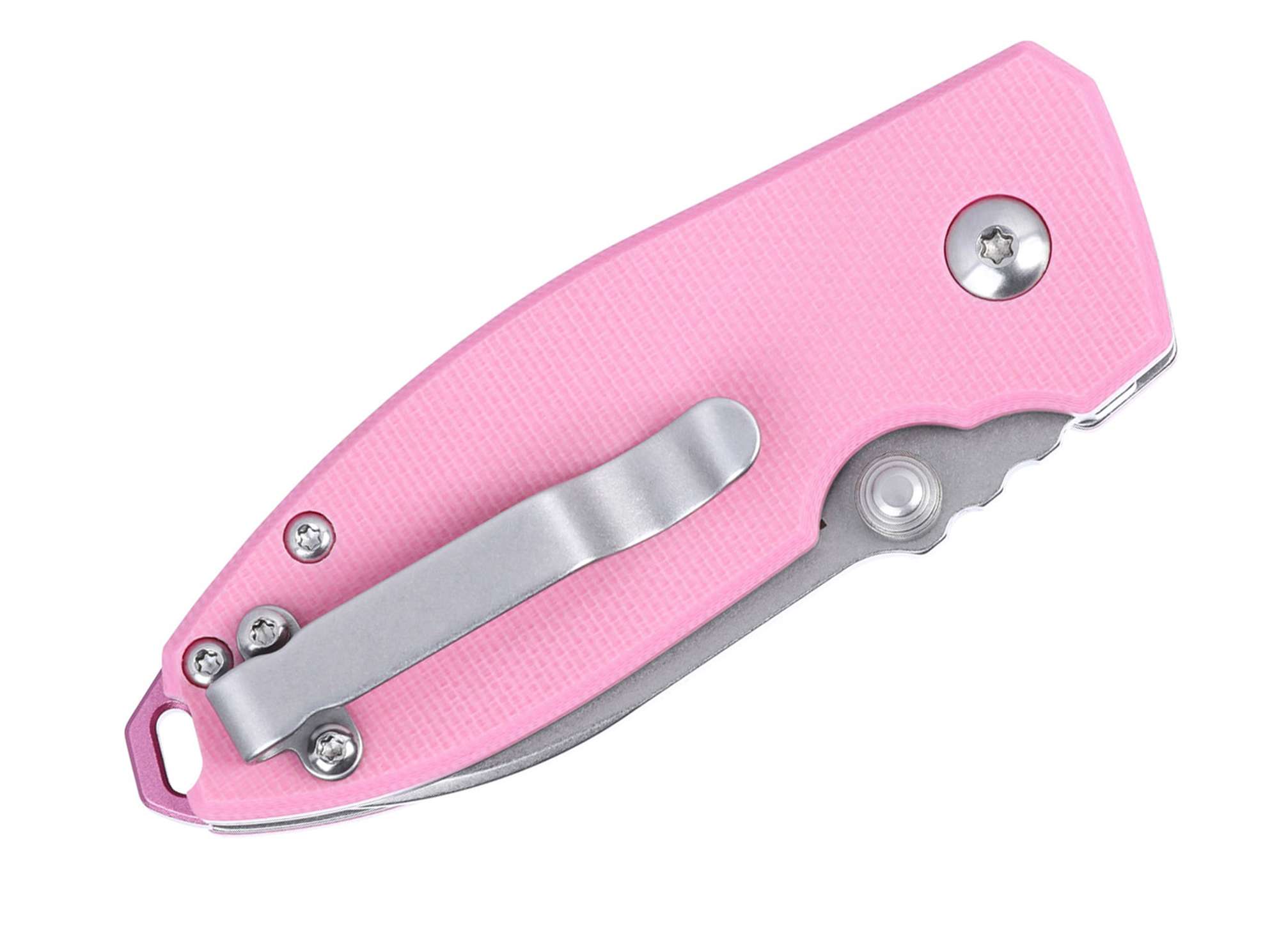 Briceag Squid Button Lock G10 Pink CRKT- Inchidere Button Lock, Maner G10 Roz